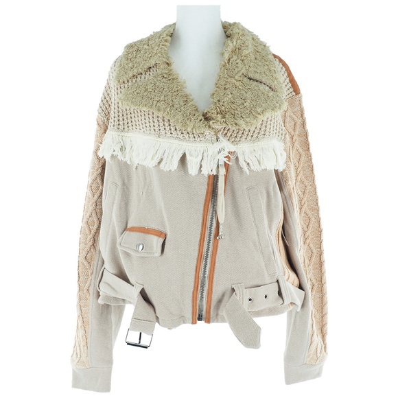 Cozy Knit Mix Moto Jacket - Picture 6 of 13